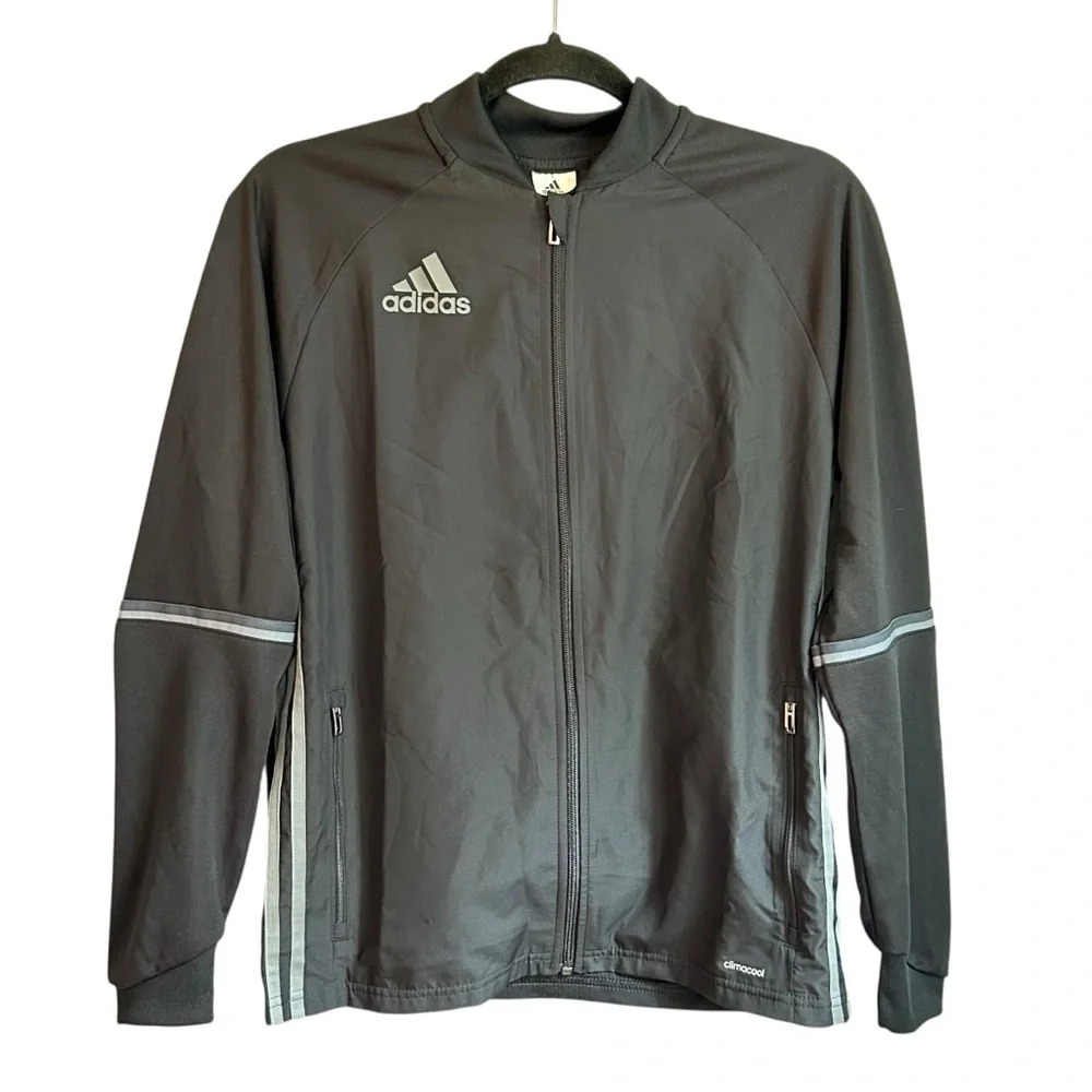 NEW adidas Youth CONDIVO‎ 16 SOCCER ATHLETIC TRAINING BLACK Jacket SZ US Large